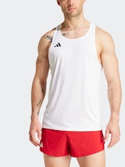 Blanco - adidas Adizero Essentials Running Tank Top - Imagen 14 de 16