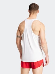 Blanco - adidas Adizero Essentials Running Tank Top - Imagen 16 de 16