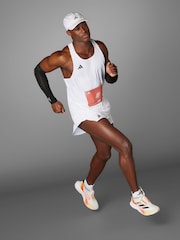 Blanco - adidas Adizero Essentials Running Tank Top - Imagen 6 de 16