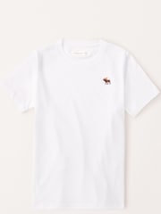 Abercrombie & Fitch Moose Logo White T-Shirt - Image 1 of 4