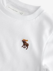 Abercrombie & Fitch Moose Logo White T-Shirt - Image 3 of 4