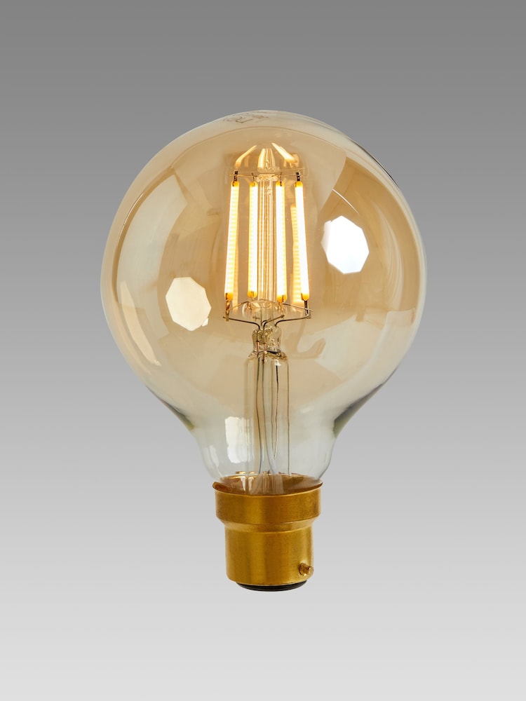 4W LED BC Retro Globe Dimmable Light Bulb - Image 1 of 2
