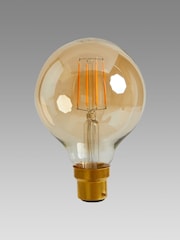4W LED BC Retro Globe Dimmable Light Bulb - Image 2 of 2