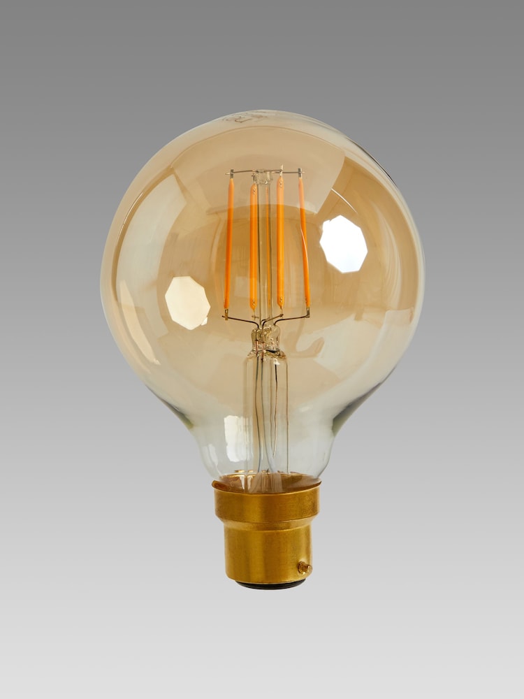 4W LED BC Retro Globe Dimmable Light Bulb - Image 2 of 2
