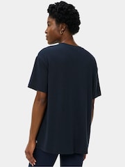 Sweaty Betty Blue Soft Flow Studio Longline T-Shirt - Image 3 of 6