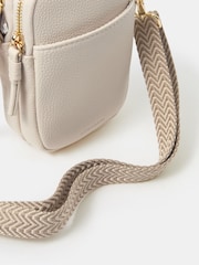 Accessorize Cream Double Pouch Phone Bag - Image 2 of 3