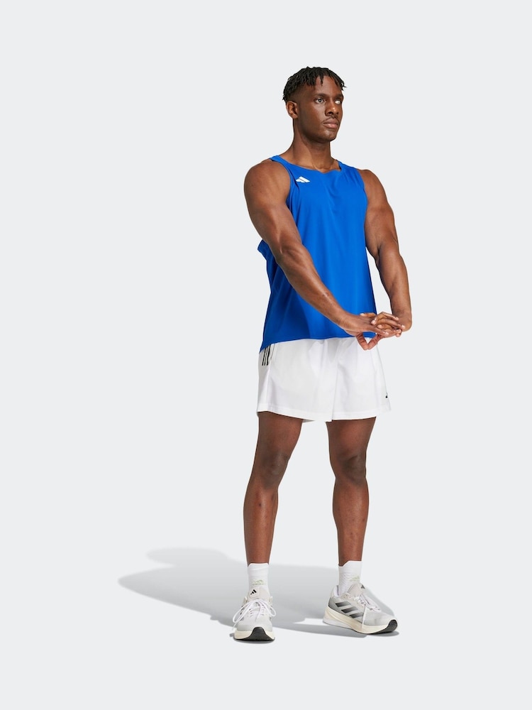 adidas Blue Adizero Essentials Running Tank Top - Image 11 of 15