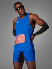 adidas Blue Adizero Essentials Running Tank Top - Image 8 of 15