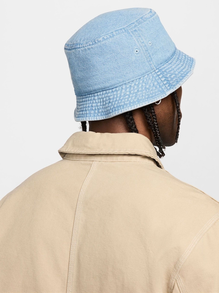 Nike Blue Denim Apex Denim 100% Cotton Bucket Hat - Image 2 of 4