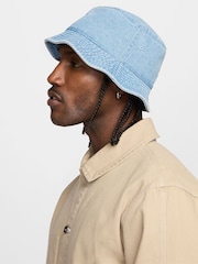 Nike Blue Denim Apex Denim 100% Cotton Bucket Hat - Image 3 of 4