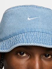 Nike Blue Denim Apex Denim 100% Cotton Bucket Hat - Image 4 of 4