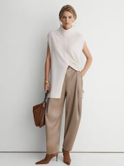 Atelier 100% kašmira Ar stāvapkakli veste - Attēls 1 no 8