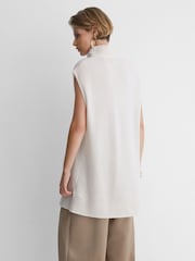 Atelier 100% kašmira Ar stāvapkakli veste - Attēls 5 no 8