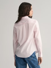 GANT Pink Poplin Striped 100% Cotton Shirt - Image 2 of 7