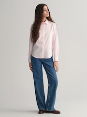 GANT Pink Poplin Striped 100% Cotton Shirt - Image 3 of 7