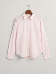GANT Pink Poplin Striped 100% Cotton Shirt - Image 5 of 7