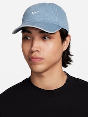Nike Blue Denim Club Unstructured 100% Cotton Denim Cap - Image 1 of 6