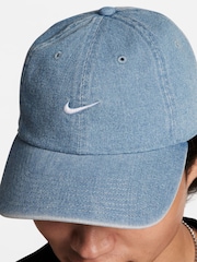 Nike Blue Denim Club Unstructured 100% Cotton Denim Cap - Image 4 of 6