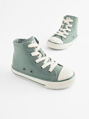 Khaki Green Bump Toe Boots With Zip Fastening - Image 1 of 9