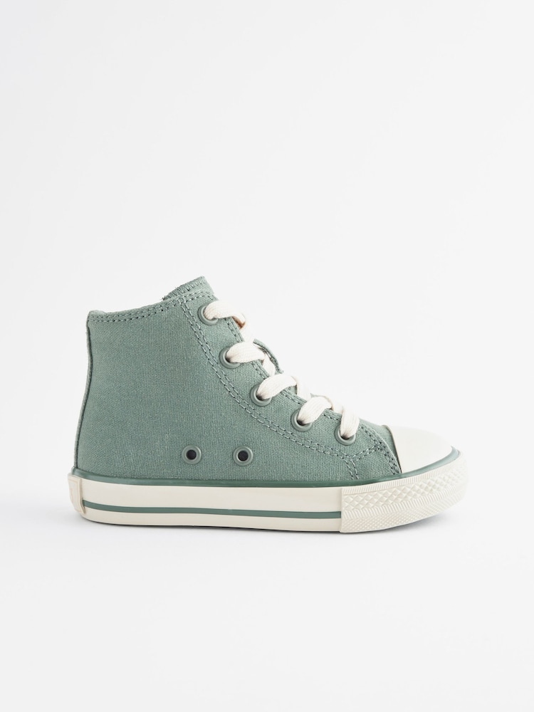 Khaki Green Bump Toe Boots With Zip Fastening - Image 2 of 9