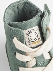 Khaki Green Bump Toe Boots With Zip Fastening - Image 5 of 9