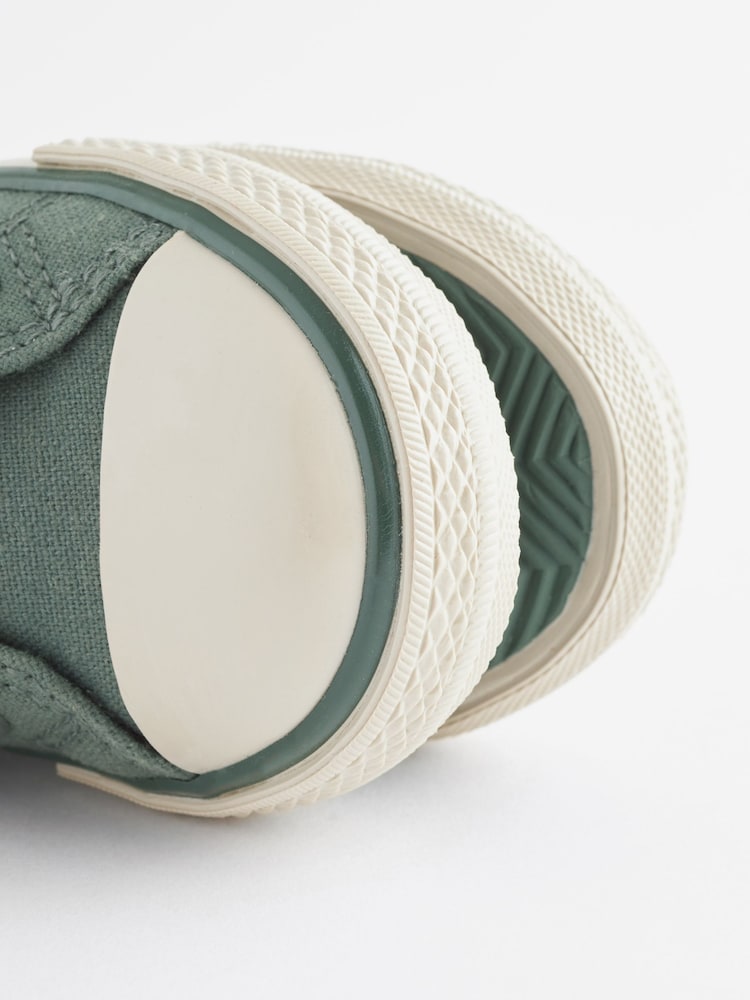 Khaki Green Bump Toe Boots With Zip Fastening - Image 9 of 9