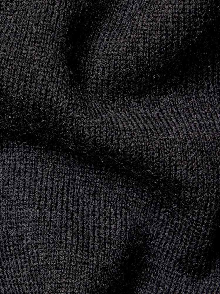 Charles Tyrwhitt Grey Pure Merino Full Zip Through Cardigan - Image 6 of 6