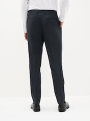 Navy Blue Slim Fit Stretch Smart Trousers - Image 4 of 7