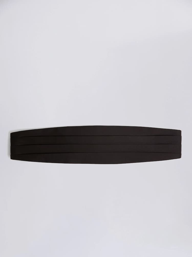 MOSS Black Silk Cummerbund - Image 2 of 3