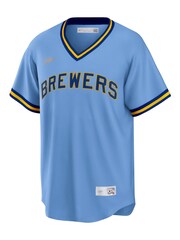Nike Blue Milwaukee Brewers Nike Official Replica Cooperstown 1982 Jersey - Image 2 of 3