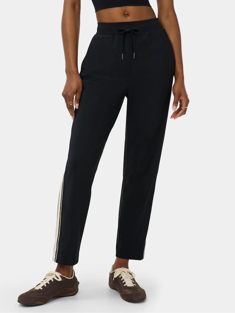 Sweaty Betty Black Explorer Side Stripe Leggings - Image 1 of 6 Sweaty Betty Black Explorer Side Stripe Leggings - Image 1 of 6