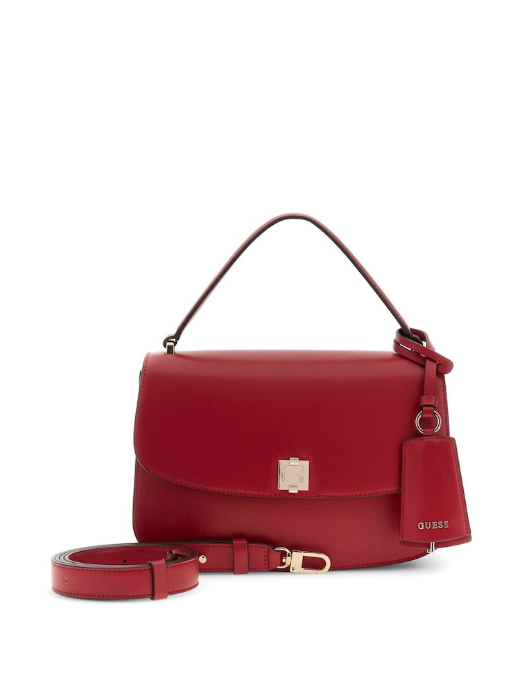 Guess Red Audrey Convertible Xbody Flap Bag - Image 2 of 5