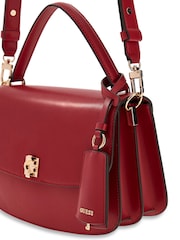 Guess Red Audrey Convertible Xbody Flap Bag - Image 4 of 5