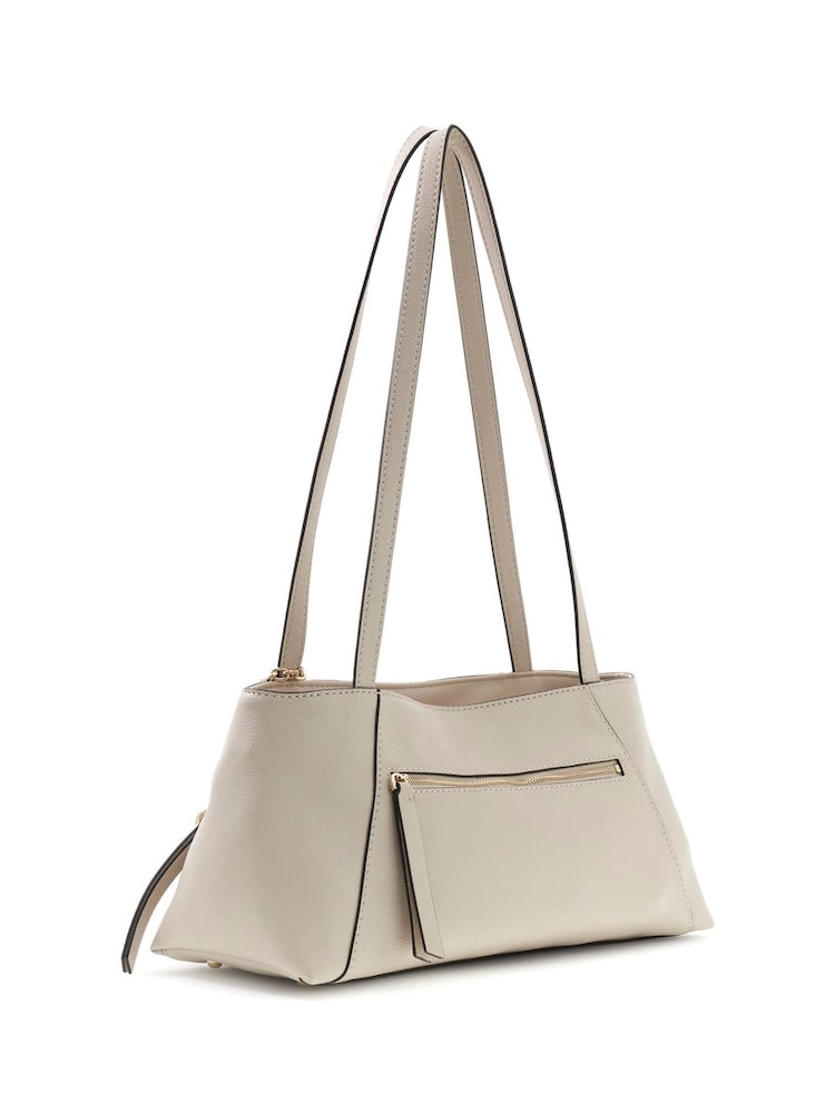 Guess Brown Devon Shoulder Satchel Bag - Image 2 of 3 Guess Brown Devon Shoulder Satchel Bag - Image 2 of 3