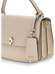 Guess Brown Audrey Convertible Xbody Flap Bag - Image 4 of 5