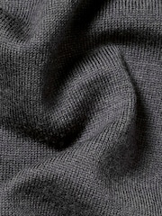 Charles Tyrwhitt Grey Pure Merino Roll Neck Jumper - Image 5 of 5