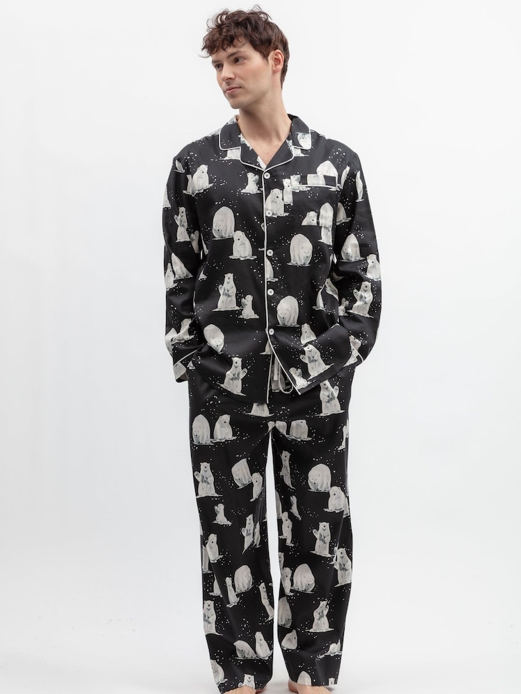 Svart Polar bear - Cyberjammies Mönstrad Pyjamas Set - Bild 2 av 3