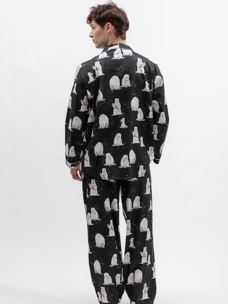 Svart Polar bear - Cyberjammies Mönstrad Pyjamas Set - Bild 3 av 3