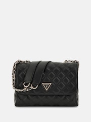 Guess Black Giully Ii 2 Comp Convertible Flap Bag - Image 1 of 4