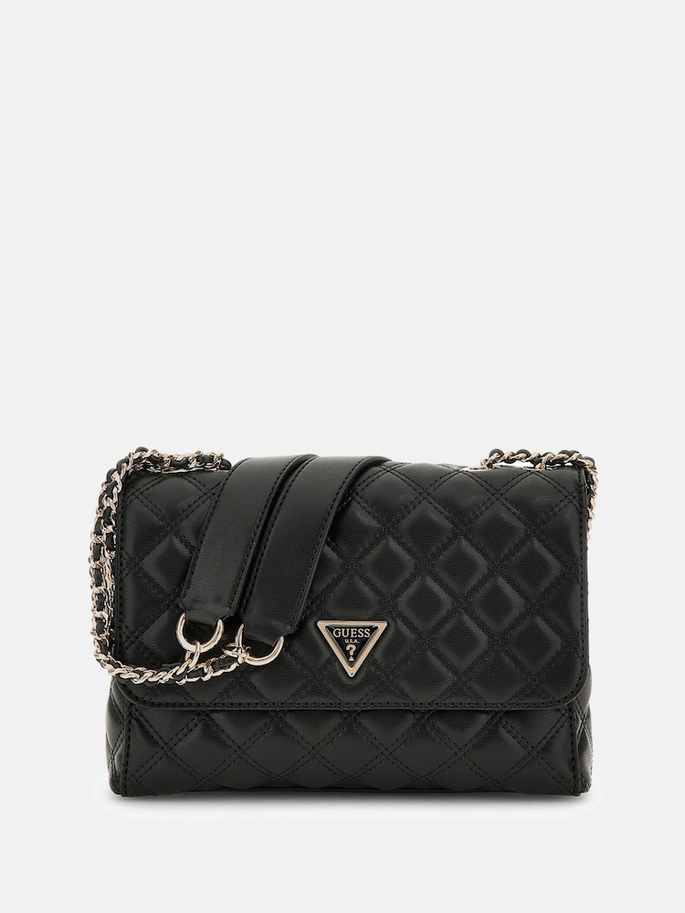 Guess Black Giully Ii 2 Comp Convertible Flap Bag - Image 1 of 4