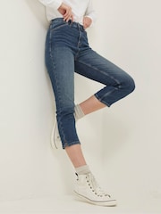 FatFace Blue Sway Capri Jeans - Image 1 of 6