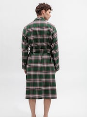 Cyberjammies Green Check Long Dressing Gown - Image 2 of 3