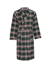 Cyberjammies Green Check Long Dressing Gown - Image 3 of 3