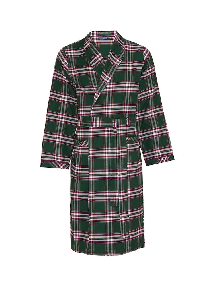 Cyberjammies Green Check Long Dressing Gown - Image 3 of 3 Cyberjammies Green Check Long Dressing Gown - Image 3 of 3