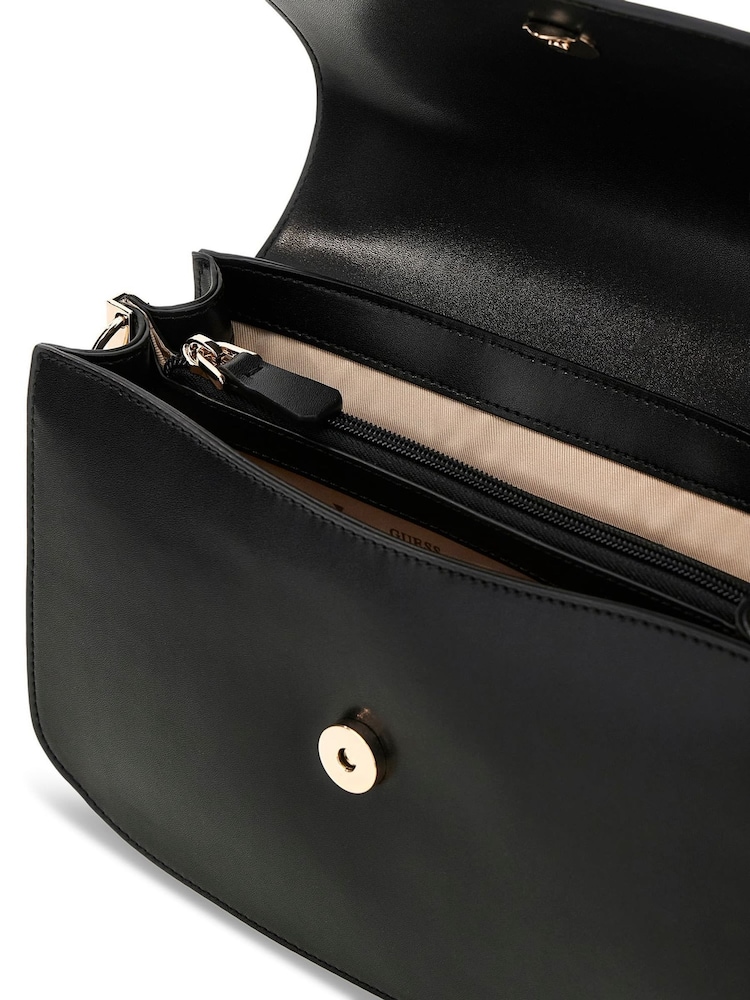 Guess Black Audrey Convertible Xbody Flap Bag - Image 5 of 5