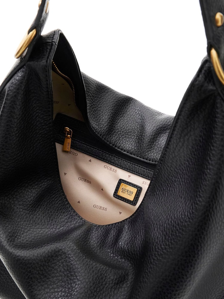 Guess Black Camden Large Shoulder Bag - Image 5 of 5 Guess Black Camden Large Shoulder Bag - Image 5 of 5