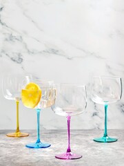 The DRH Collection Set of 4 Pink Gala Gin Glasses - Image 1 of 7