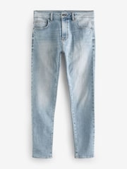 Blue Bleach Skinny Fit Comfort Stretch Jeans - Image 10 of 13