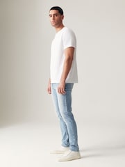 Blue Bleach Skinny Fit Comfort Stretch Jeans - Image 2 of 13