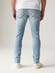 Blue Bleach Skinny Fit Comfort Stretch Jeans - Image 5 of 13
